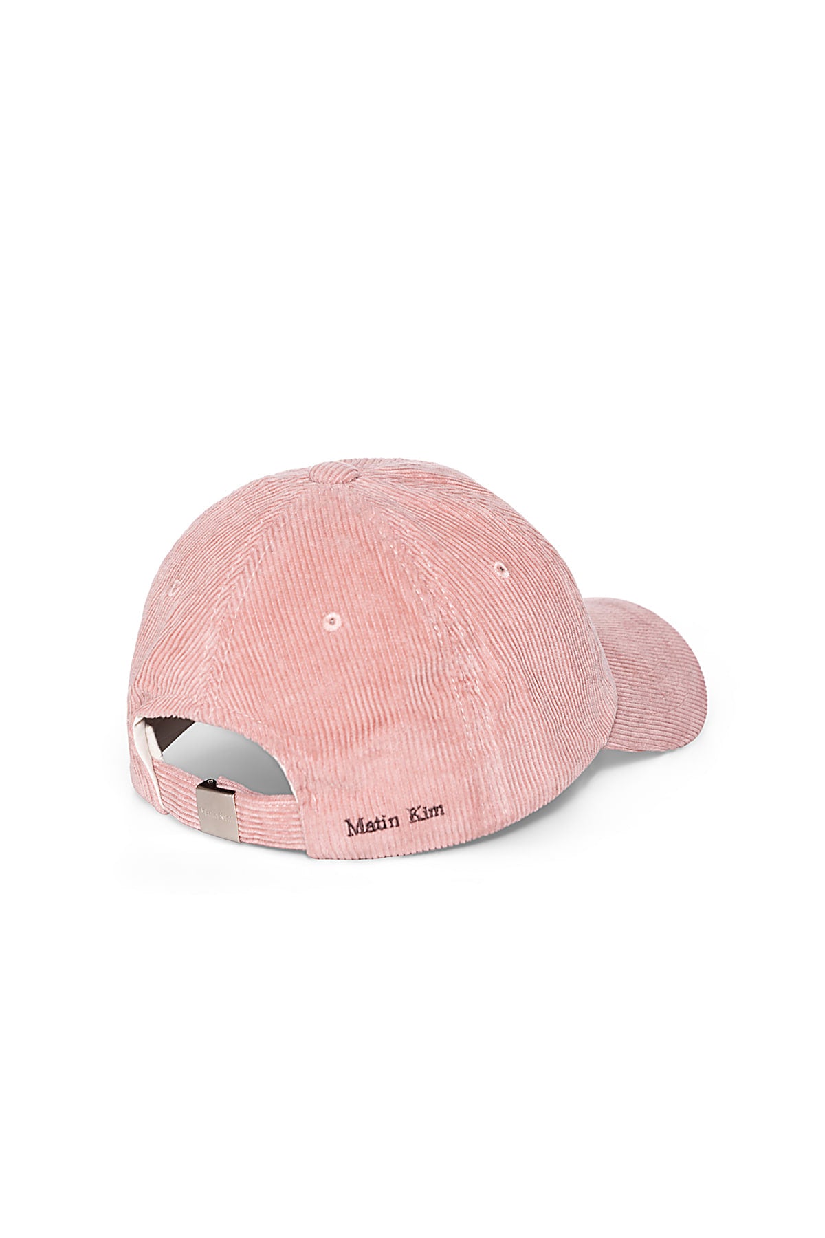 Matinkim Matin Cracked Script Corduroy Ball Cap IN Pink