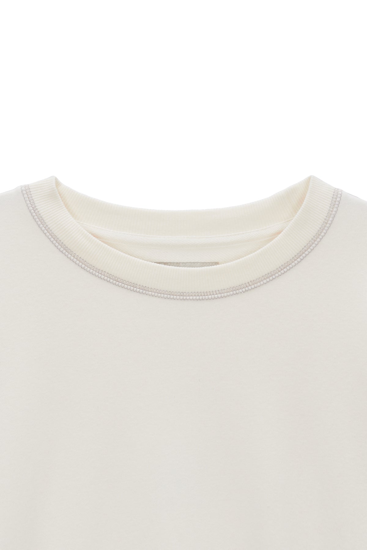 Matinkim Stitch Label Sweatshirt IN Ivory