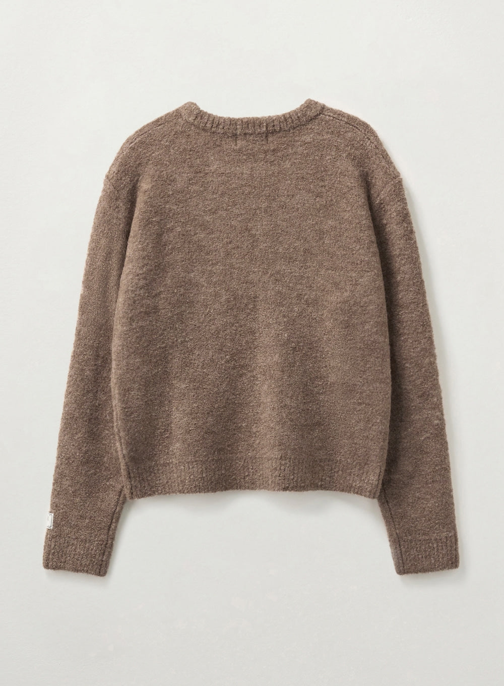 [satur] (W) Fleece Crew Neck Knit - Beige