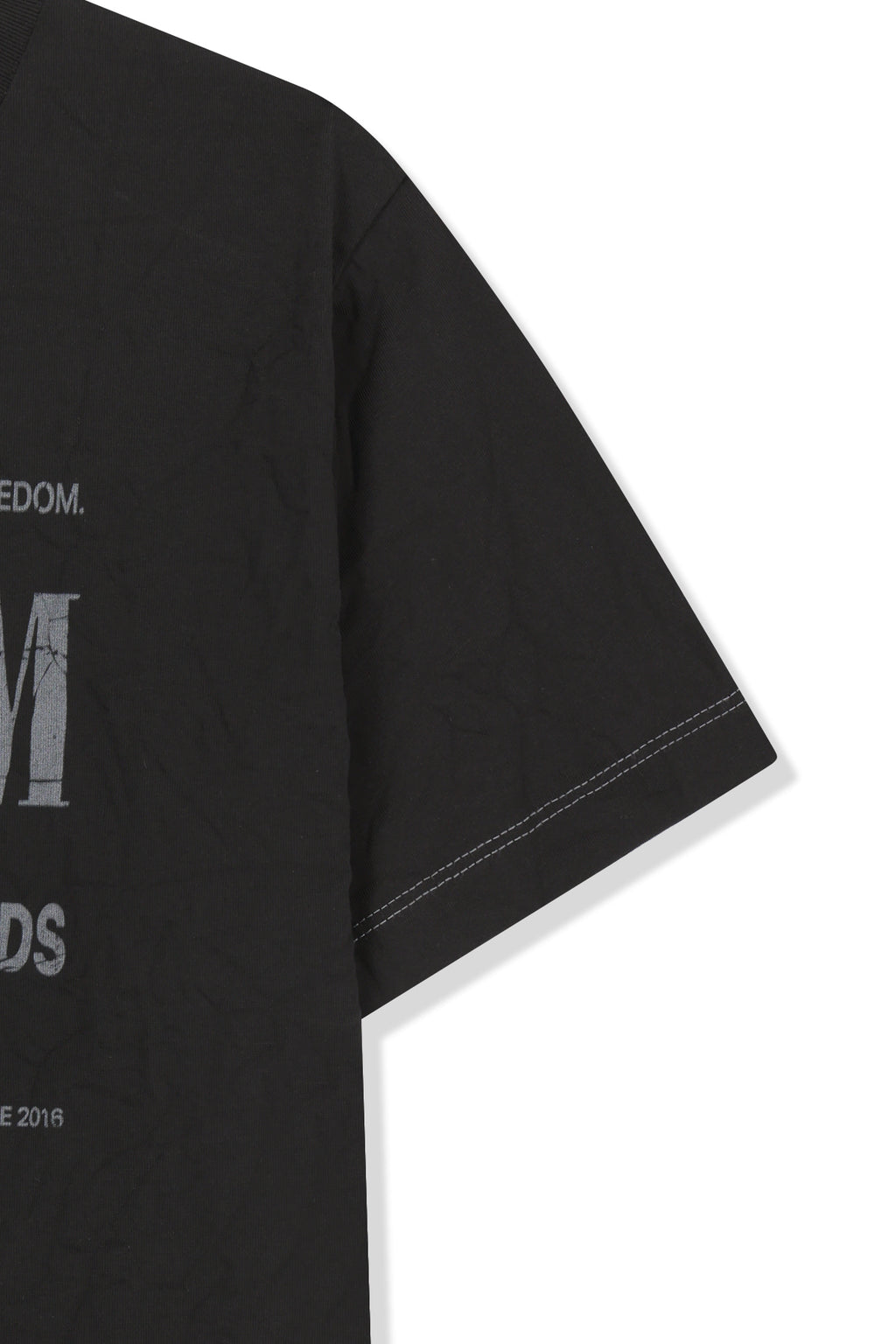 Matinkim Lettering Graffiti Crease Top IN Black