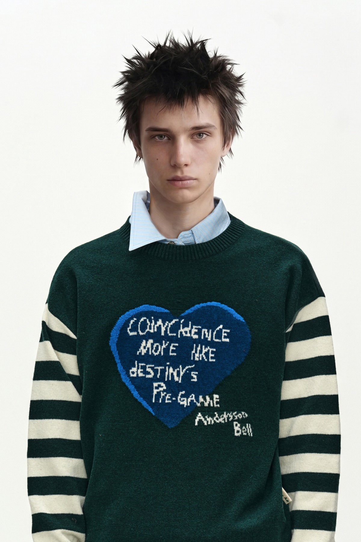 Andersson Bell 26 Boy'S Heart Message Crew-Neck Sweater