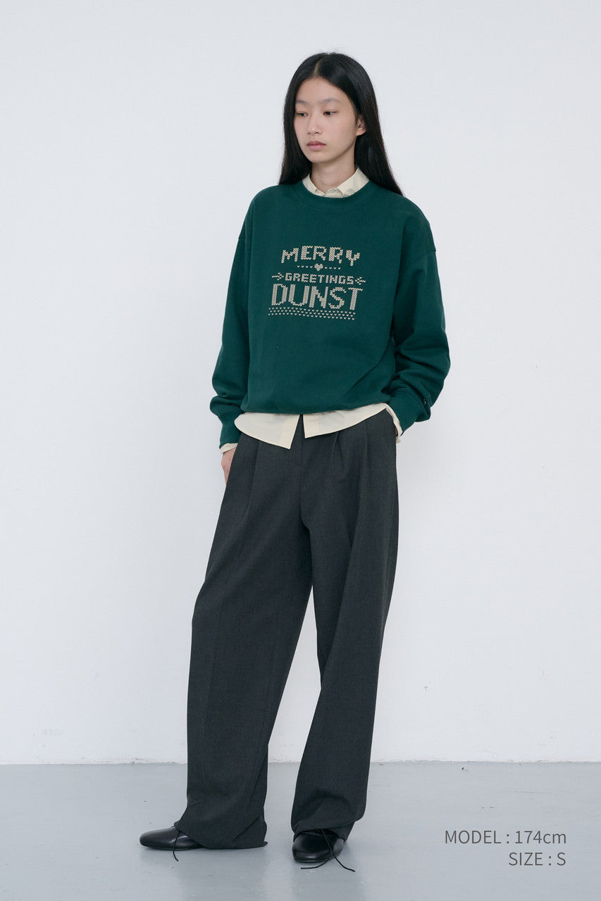 Dunst Unisex Pixel Sweatshirt Deep Green
