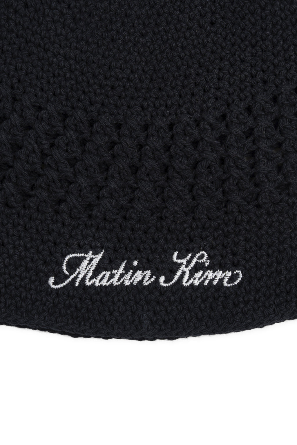 Matinkim Crochet Cotton Bucket Hat IN Black