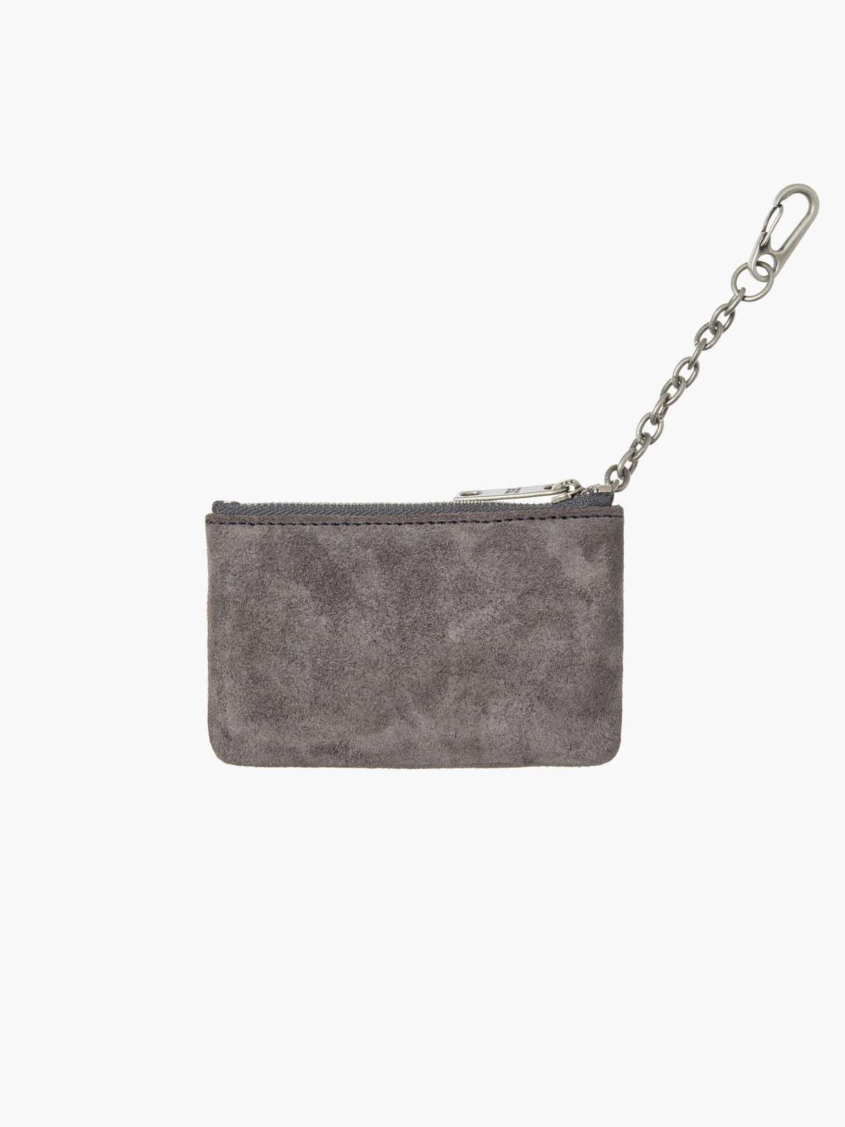 Margesherwood Full Stud Zipper Wallet grey suede