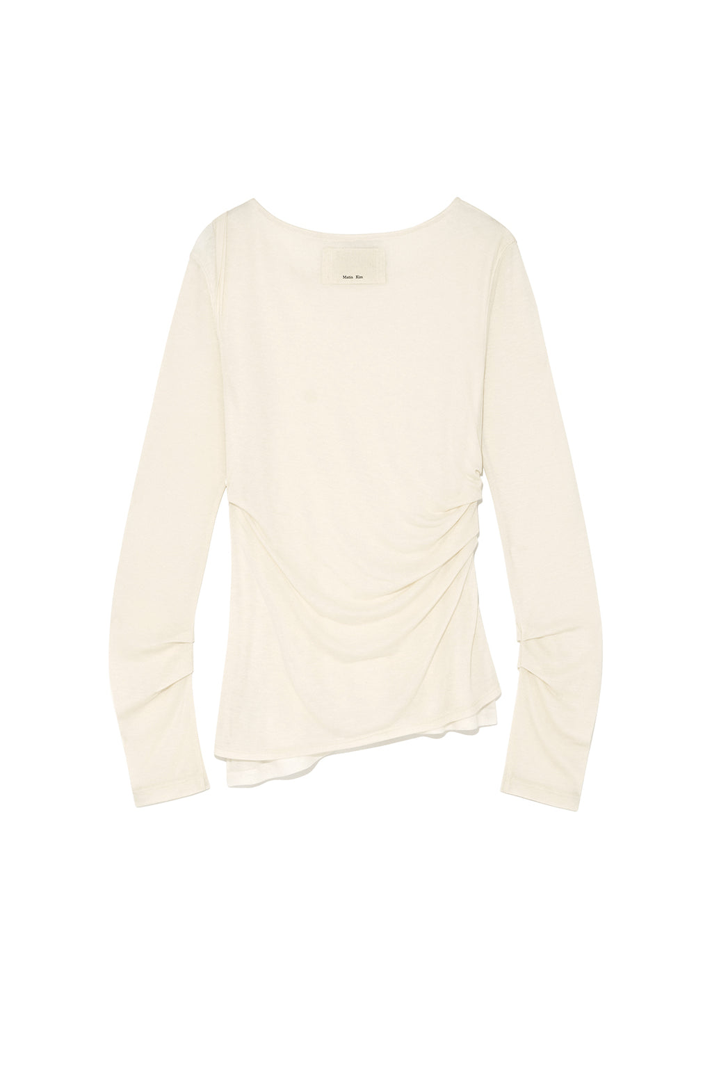 [matinkim] TURN UP DETAIL LAYERED TOP IN LIGHT BEIGE