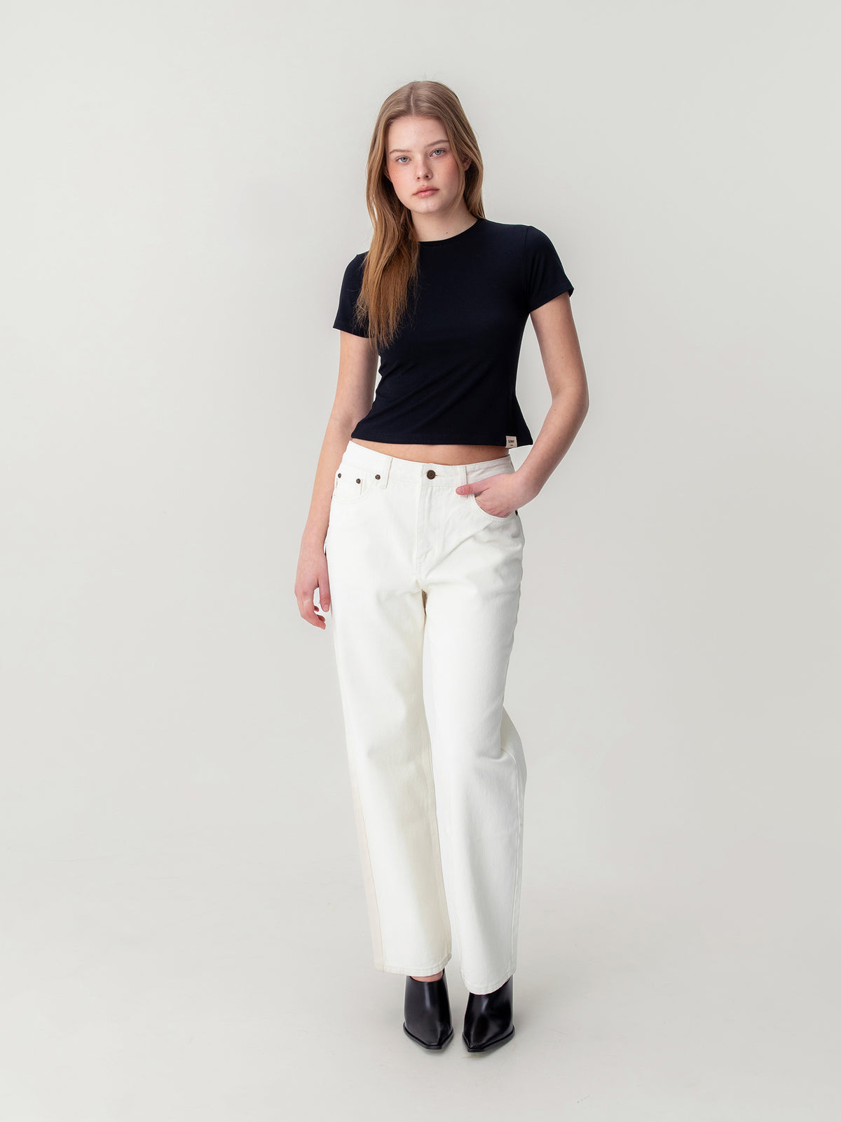GLOWNY The Jane Jeans (White)
