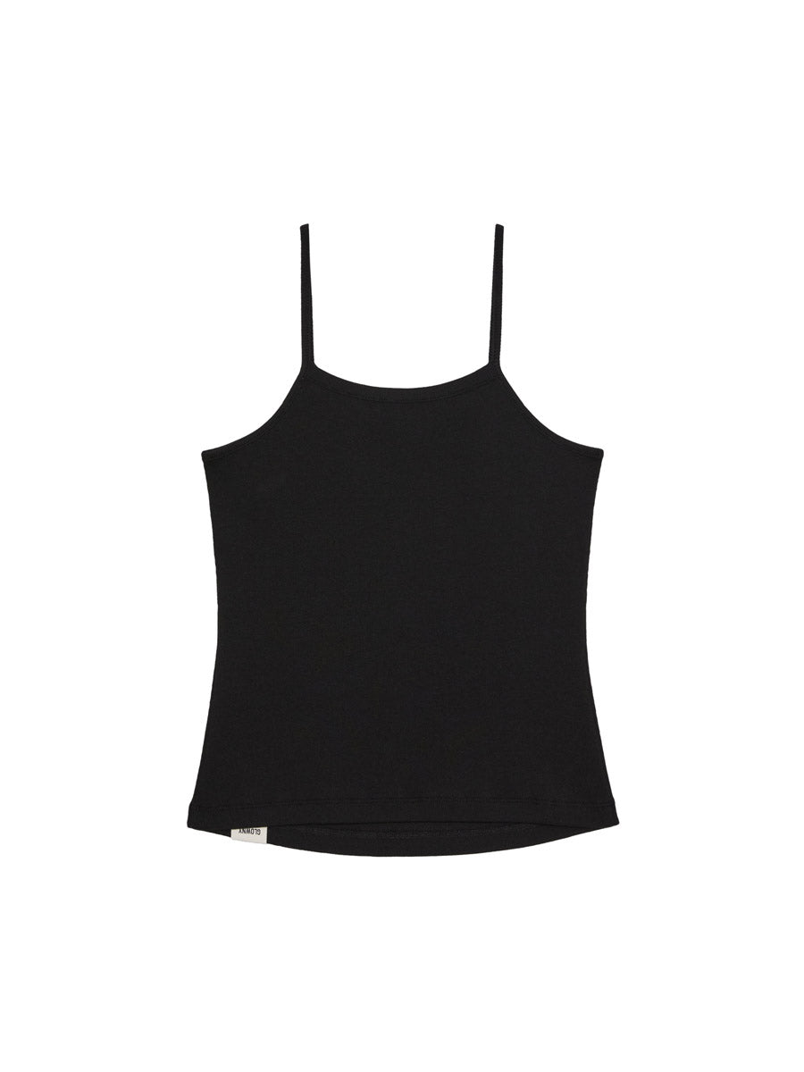 GLOWNY G Fine Rib Camisole (Black)