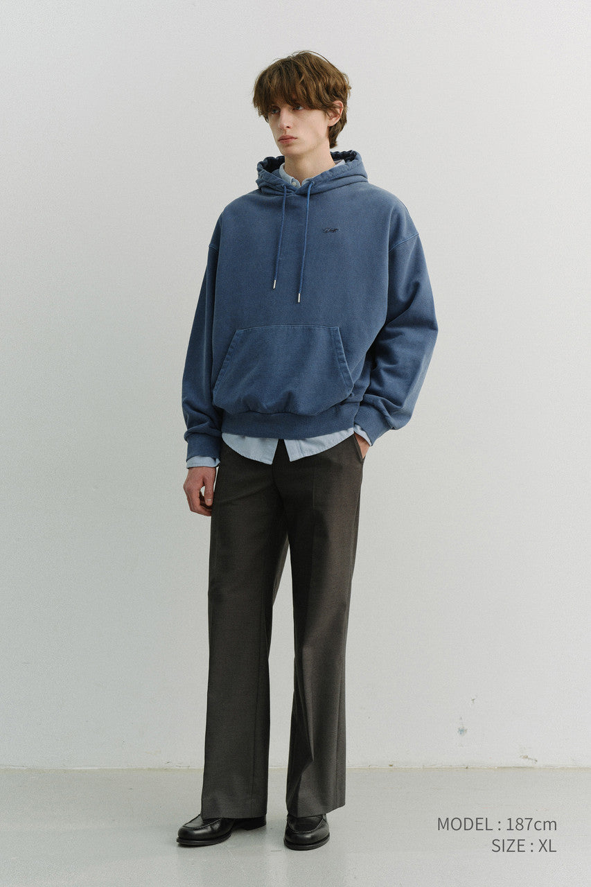Dunst Unisex Garment Dyed Hoodie Blue