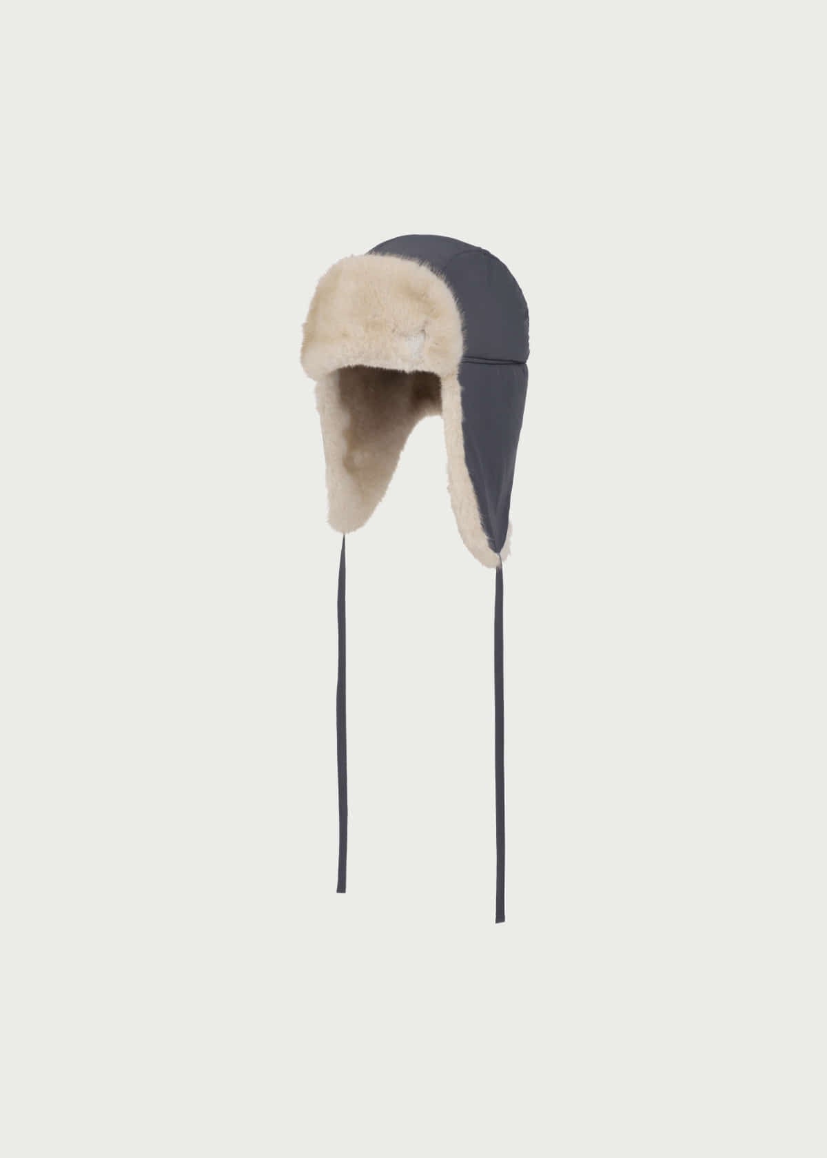 Depound faux fur trapper hat - charcoal
