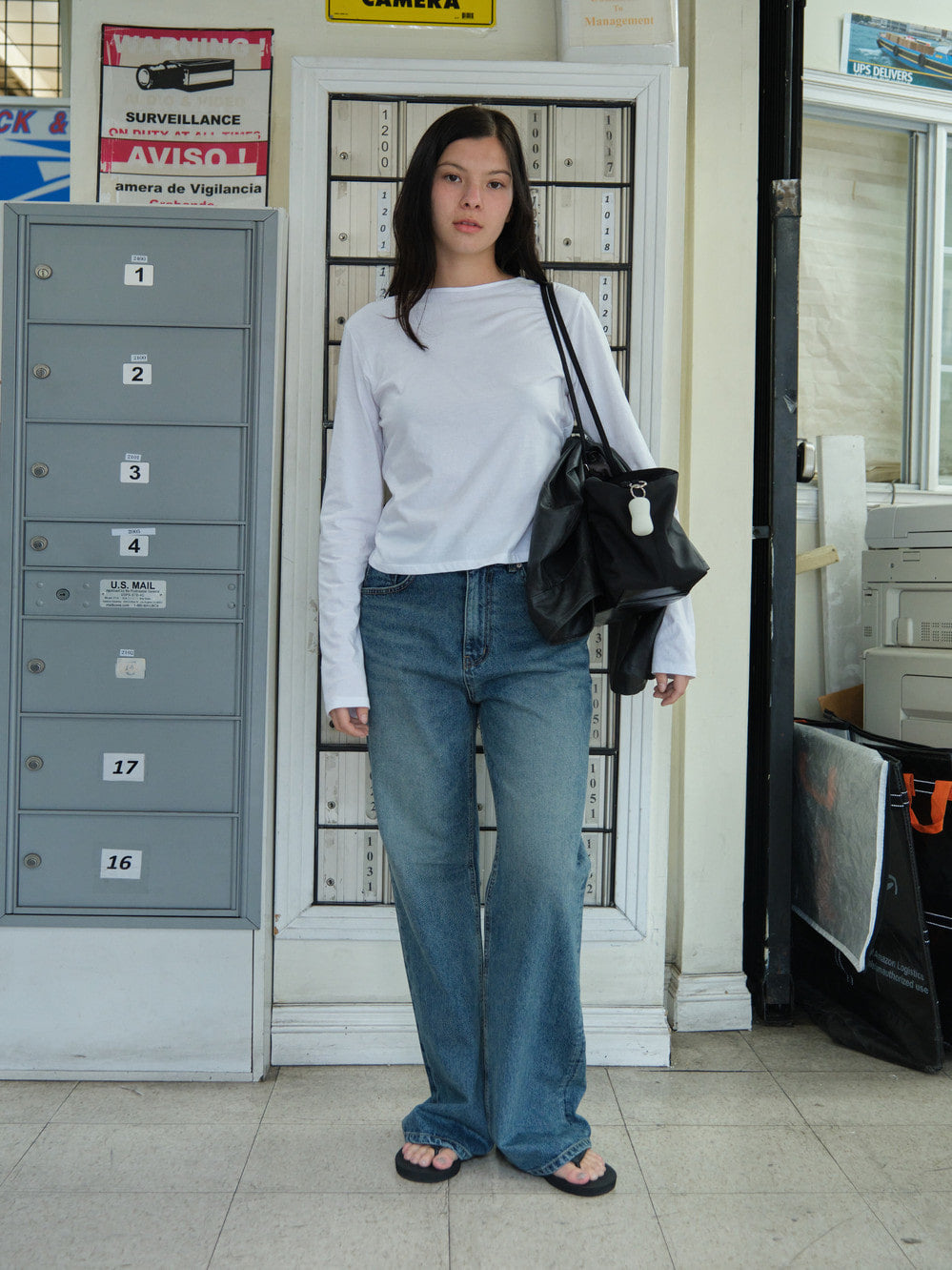 Low Classic Lc Long-Sleeve Tee White