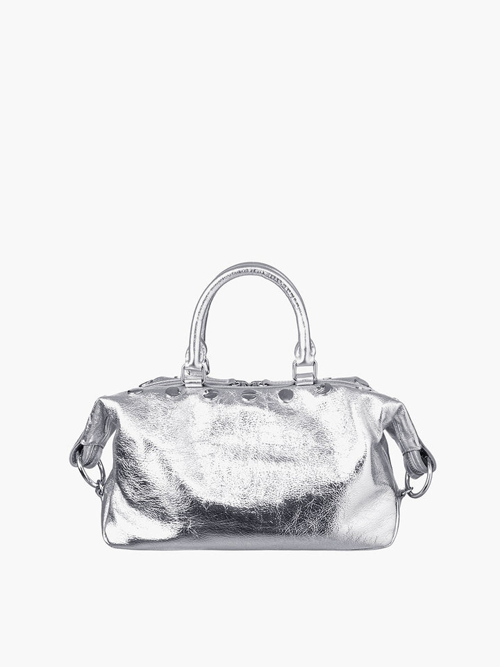 Margesherwood Dumpling Stud Mini silver crinkle