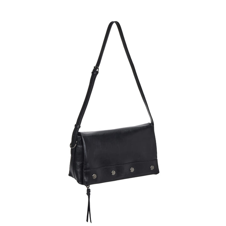 Vunque Perfec Button Up Flap Cross S Black