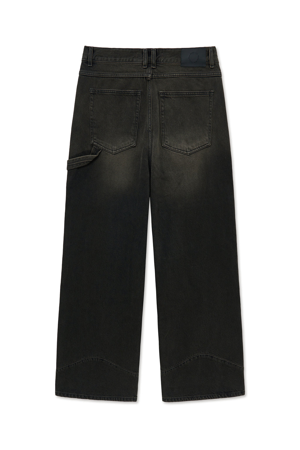 [matinkim] WESTERN DETAIL DENIM PANTS FOR MEN IN BLACK