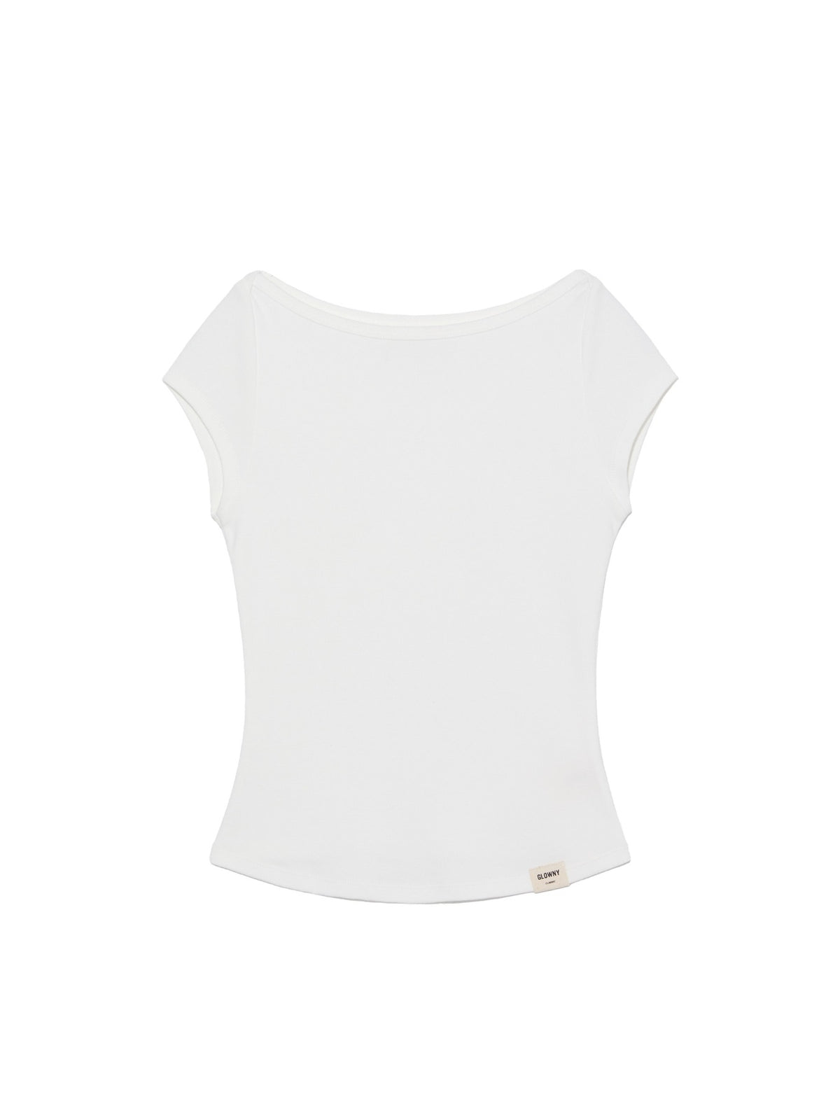 GLOWNY G Classic Boat Neck Tee (White)
