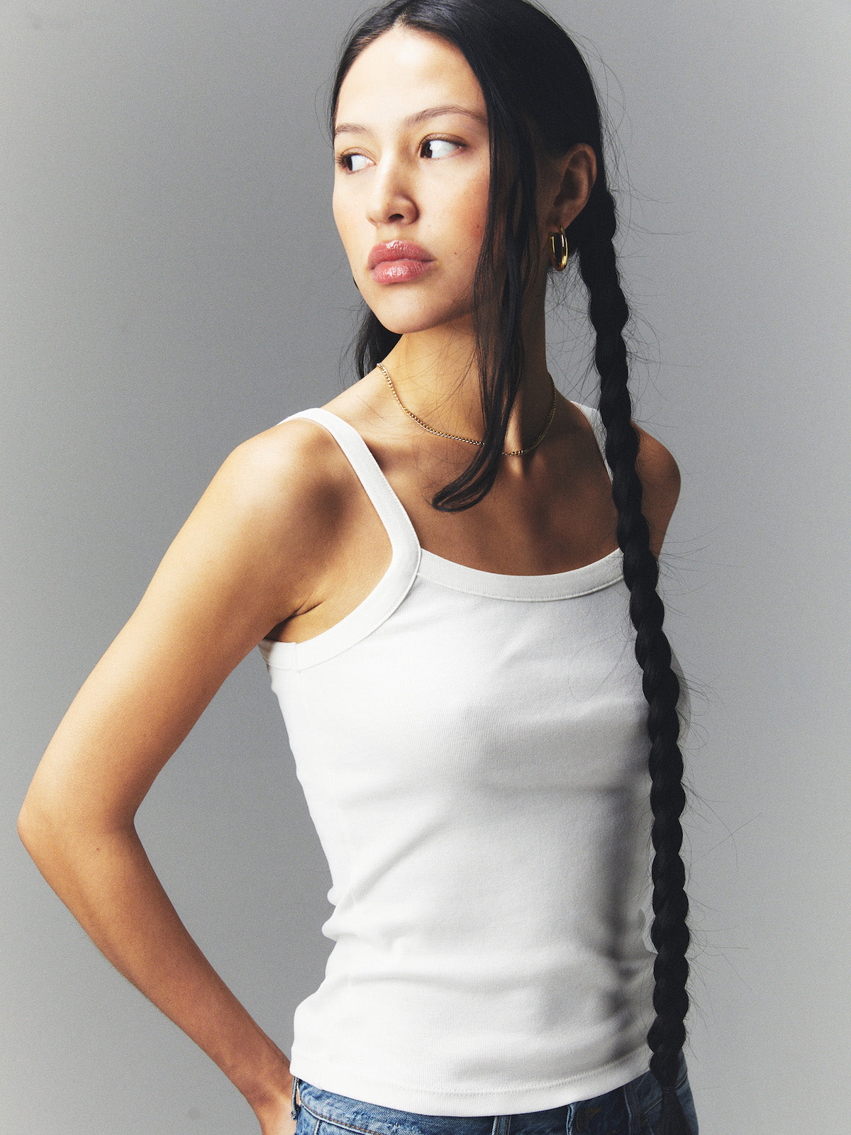 GLOWNY G Classic Tank (White)