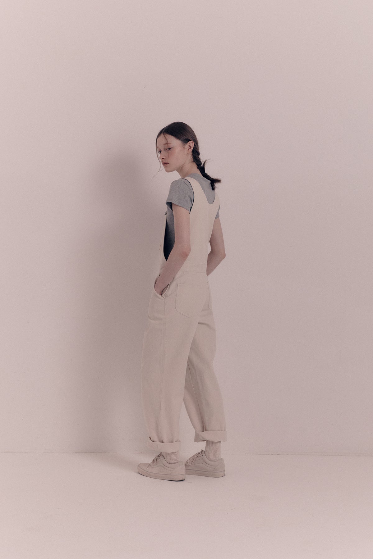 Nothing Written Toffe cotton overall (Cream)