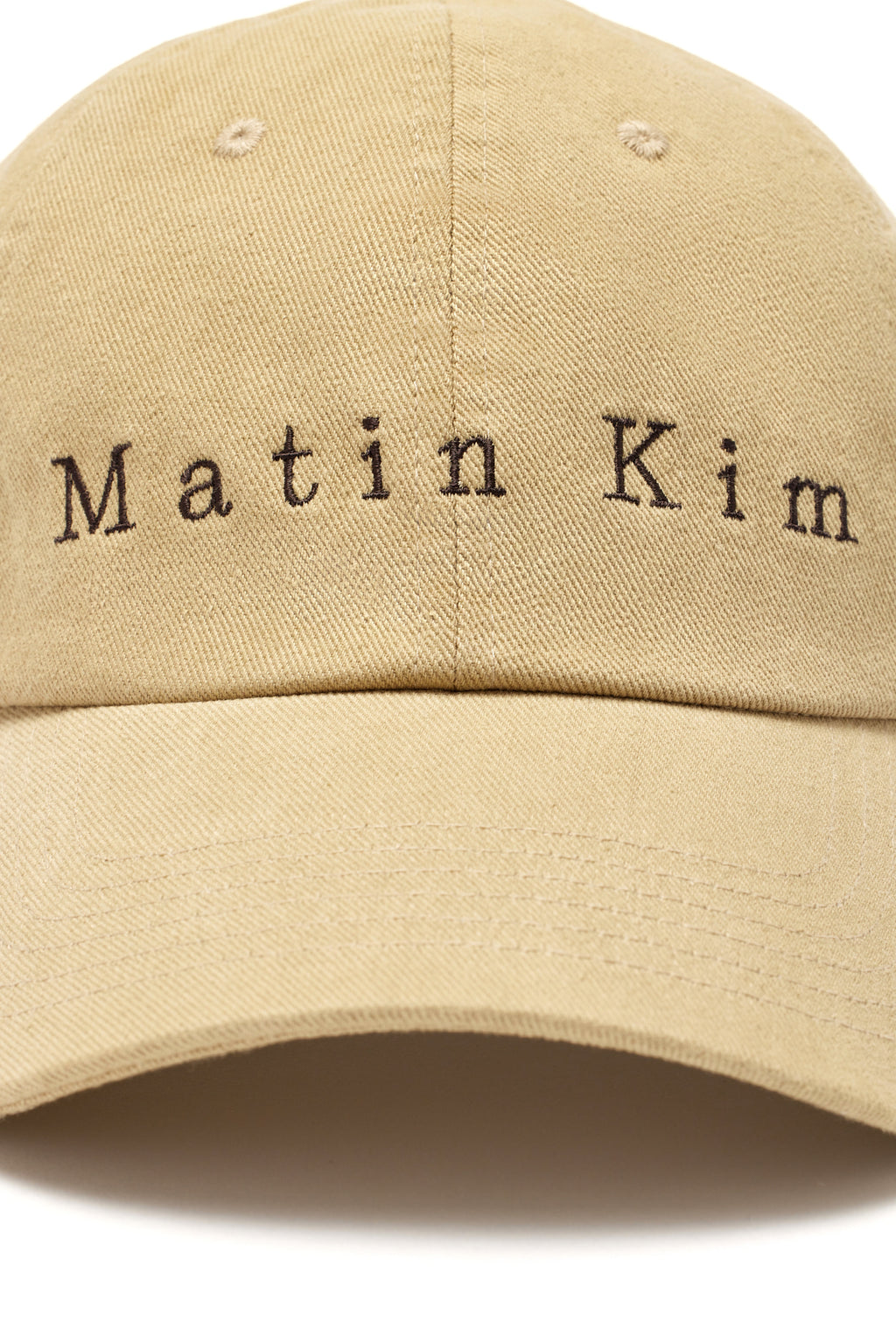 [matinkim] MATIN COTTON WASHED BALL CAP IN BEIGE