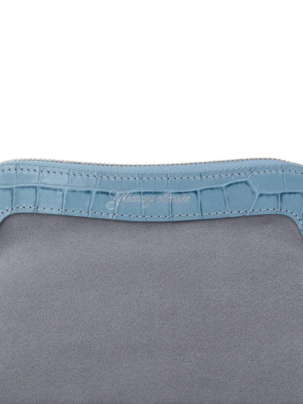 GLOWNY G Crack Leather Pouch (Blue)