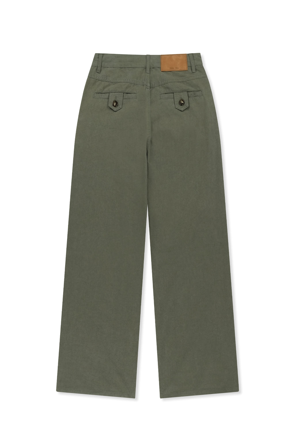 Matinkim Stud Point Color Denim Pants IN Khaki