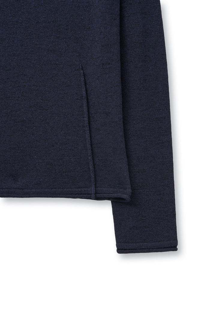 Matinkim Glitter Slim Logo Knit Top IN Navy