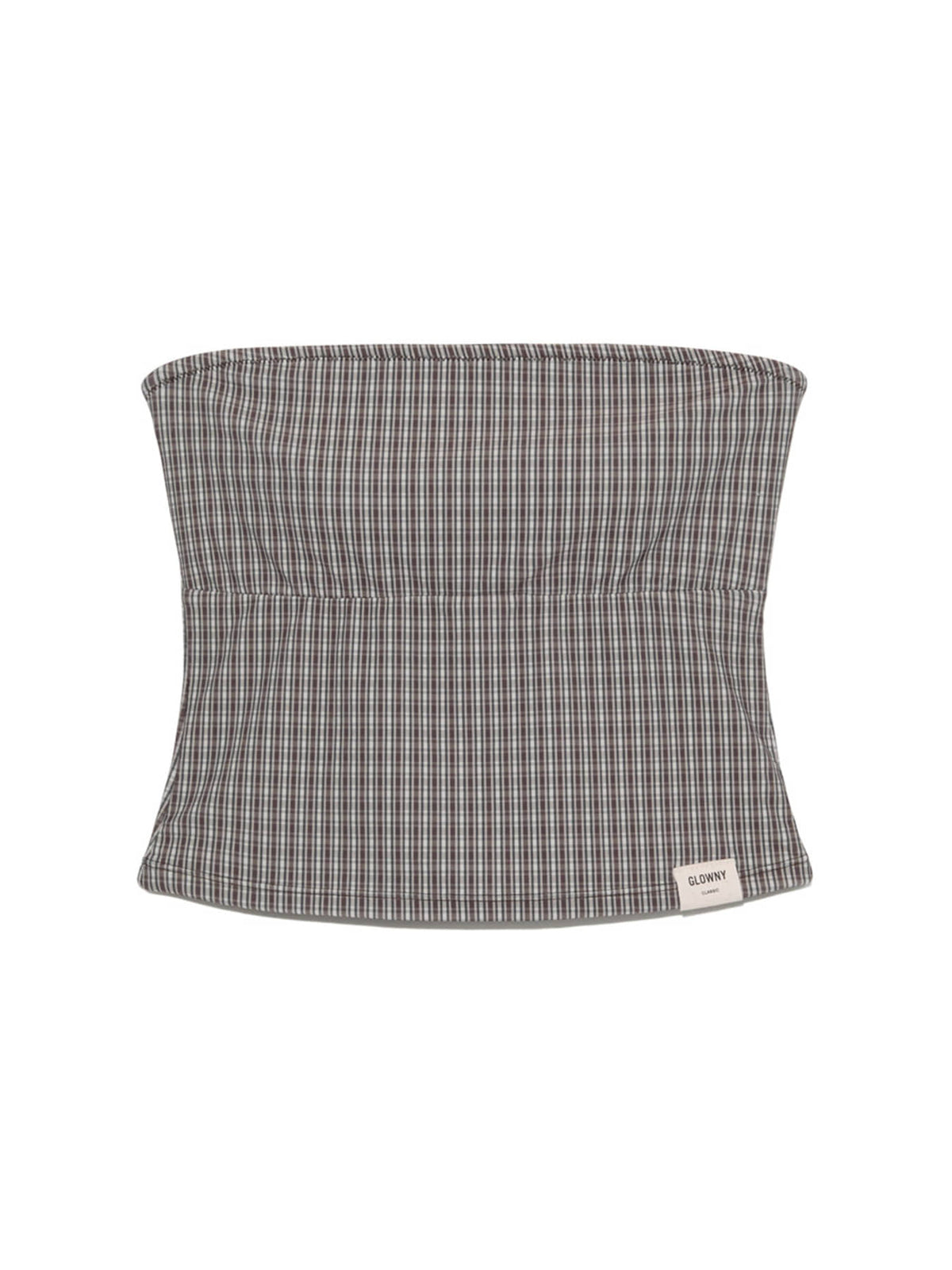 GLOWNY G Gingham Bandeau (Brown)
