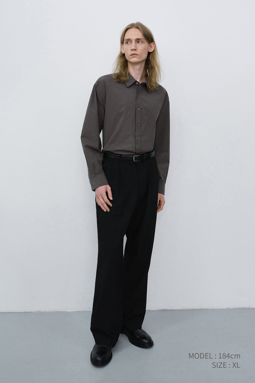 Dunst Unisex Refined Cotton Shirt Mushroom