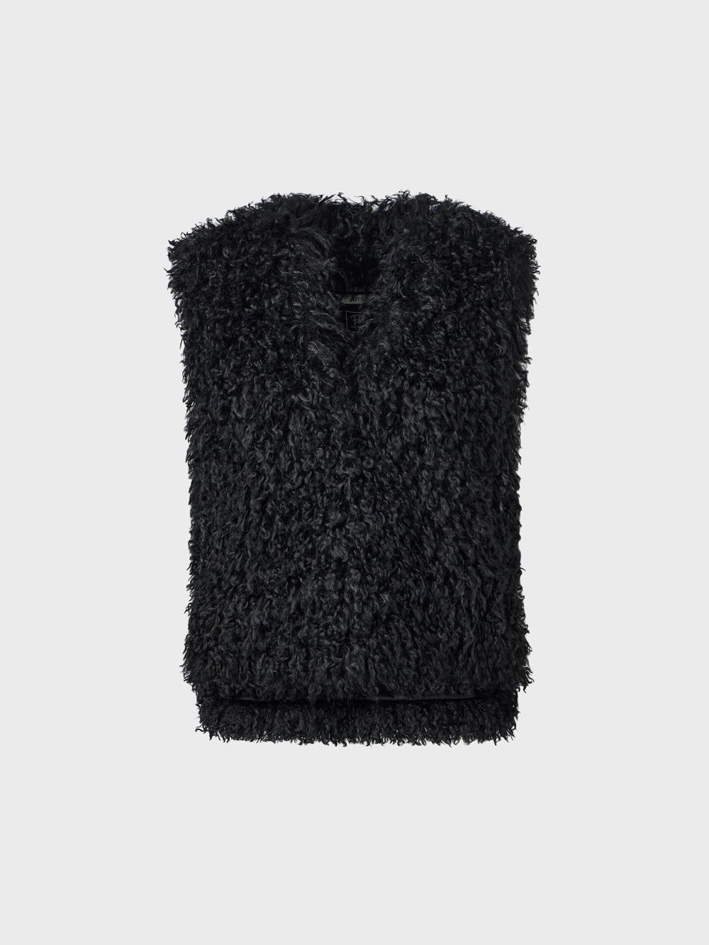 EENK Soft Fox Fur Vest - Black
