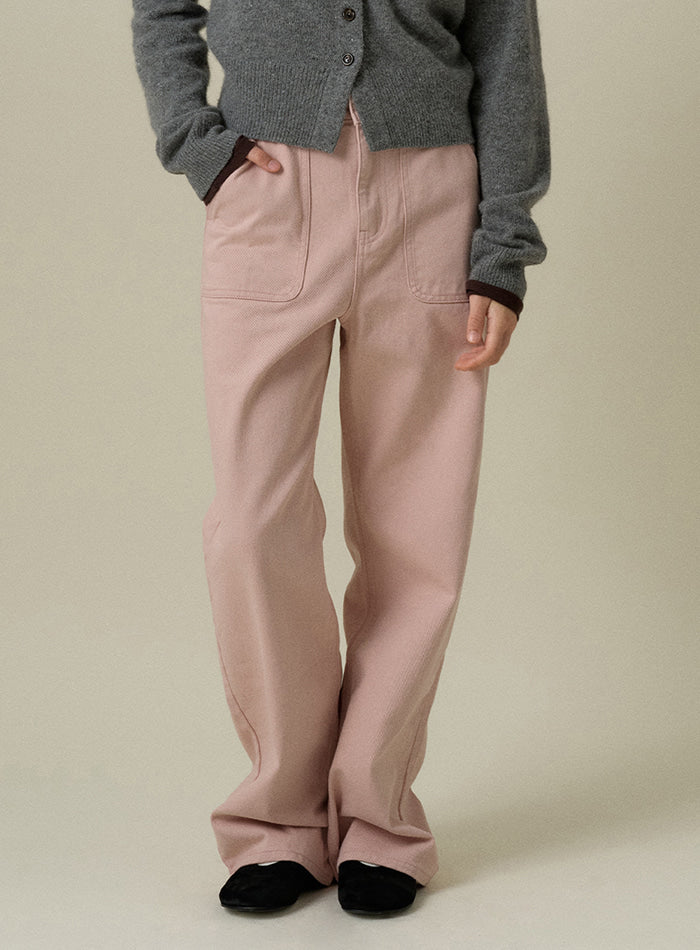 Mango Maniplease Zen Fatigue Jeans Light Pink