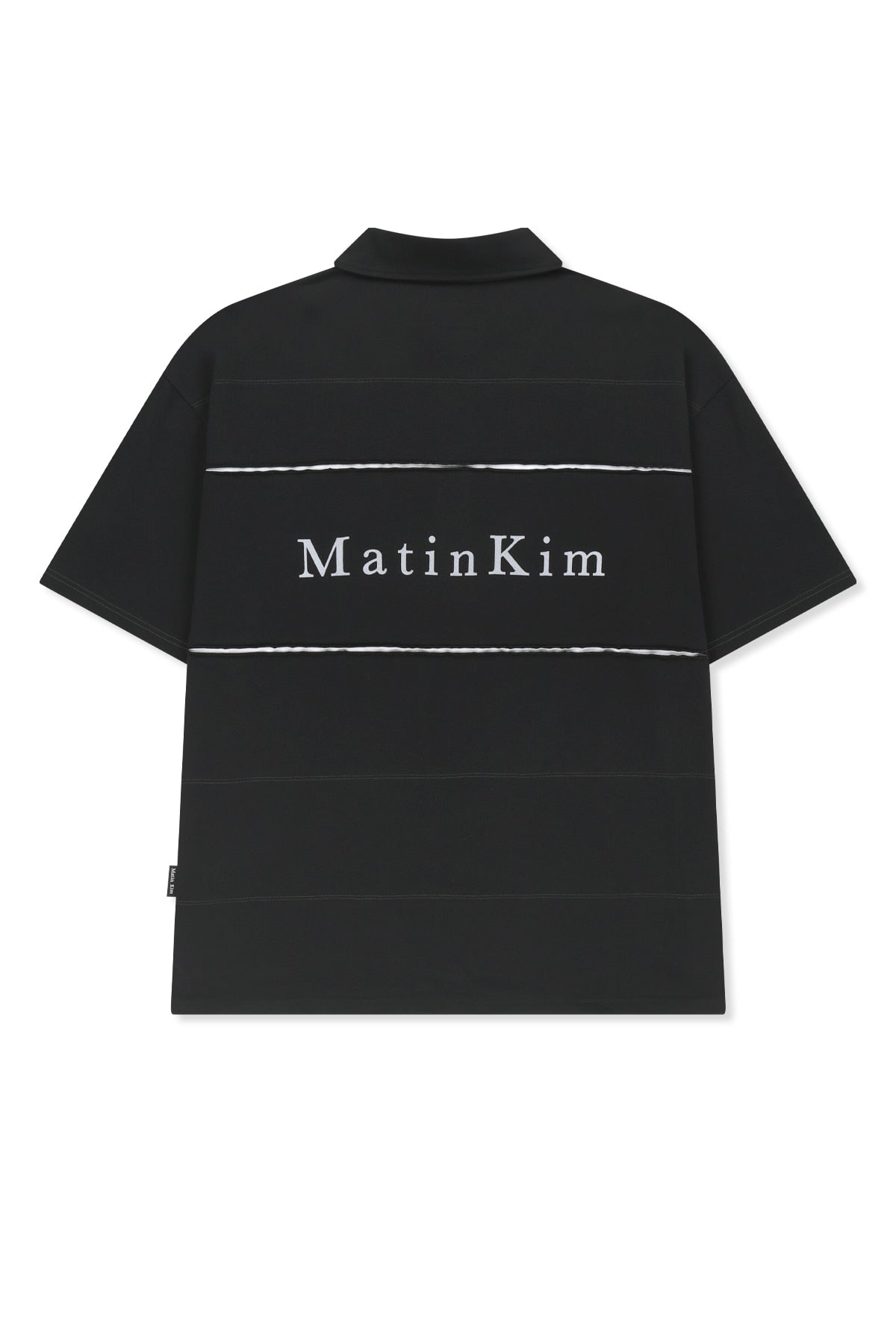Matinkim Cut Out Block Collar Top For Men IN Black