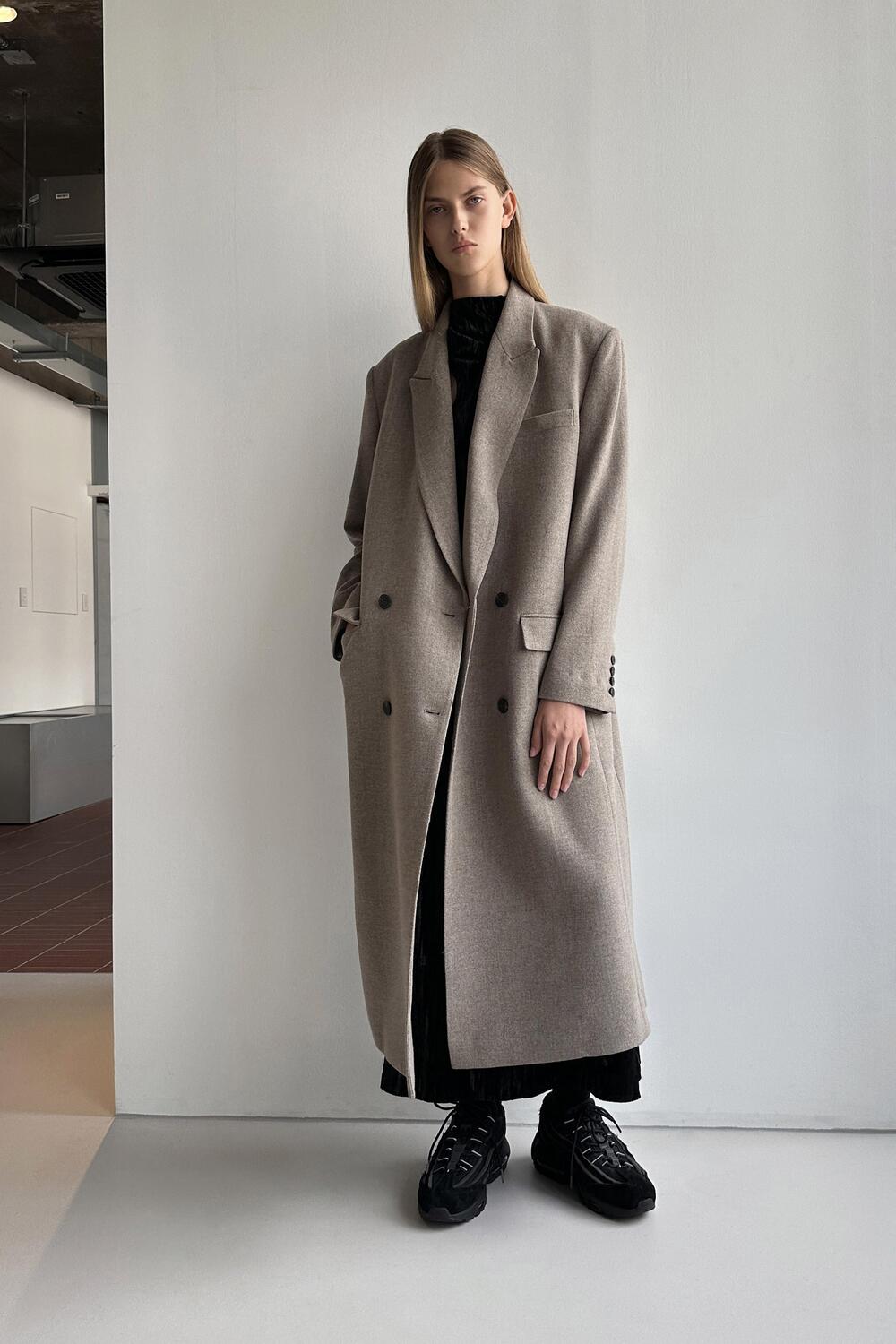 [low_classic] DOUBLE LONG COAT
BEIGE