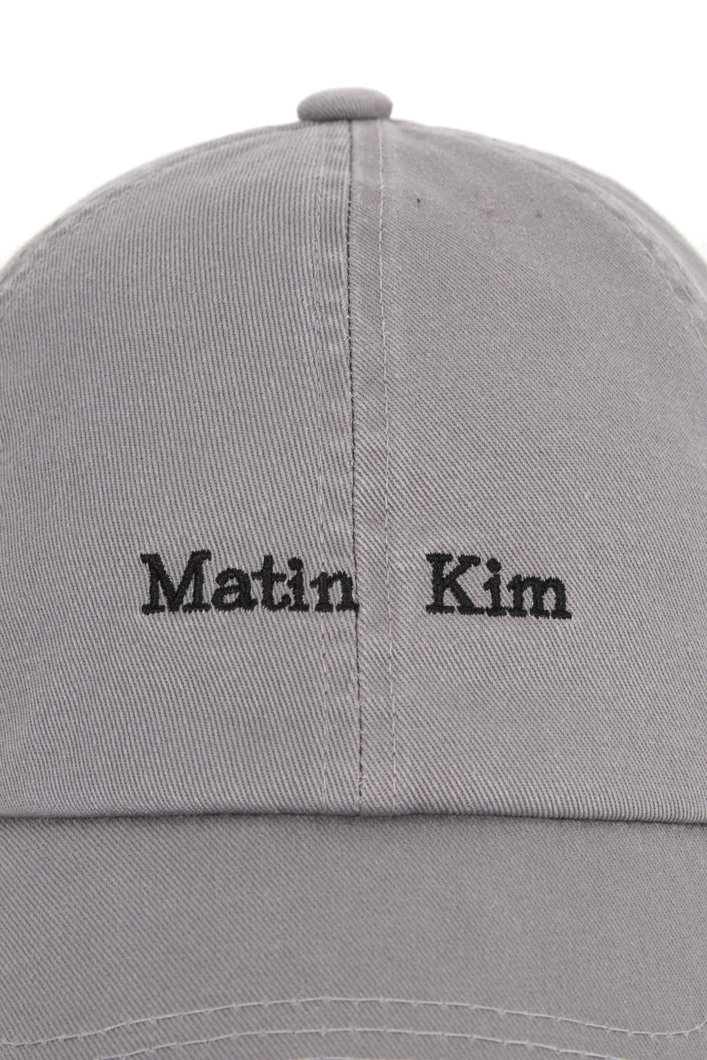 [matinkim] MATIN MINI CLASSIC LOGO BALL CAP IN GREY