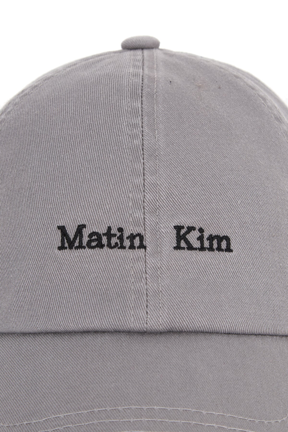 [matinkim] MATIN MINI CLASSIC LOGO BALL CAP IN GREY