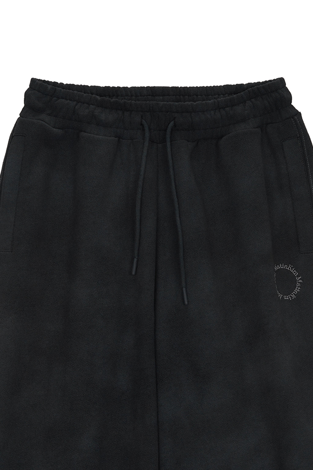 Matinkim Circle Logo Stitch Washed Sweatpants IN Dark Grey
