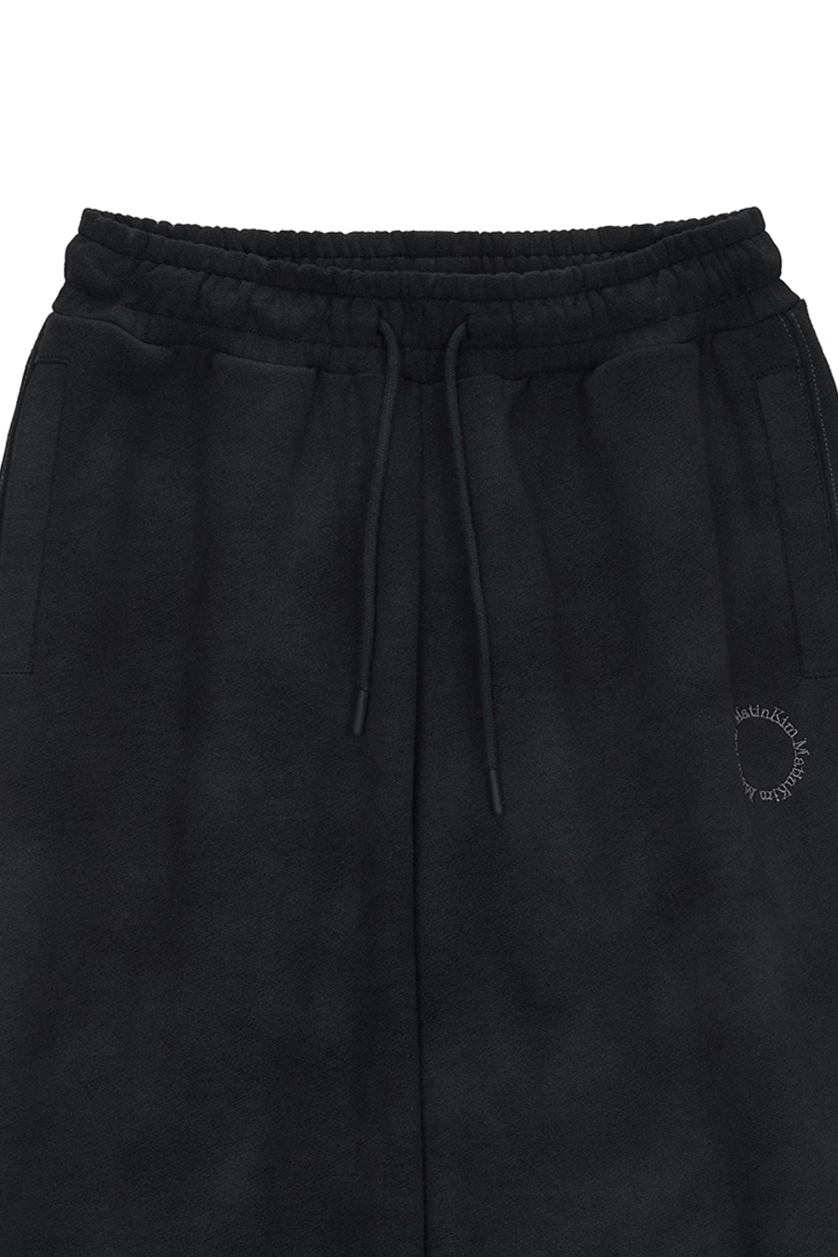 Matinkim Circle Logo Stitch Washed Sweatpants IN Dark Grey