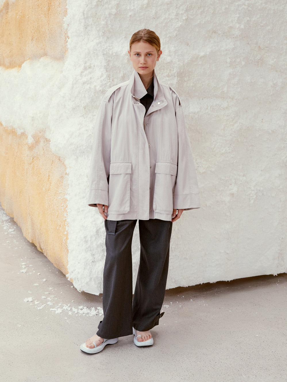 Low Classic Two Pocket Field Jacket Pink
