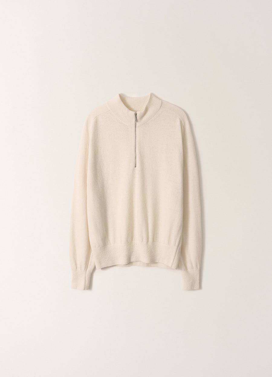 Nothing Written Lane Half Zip knit (Neutral)