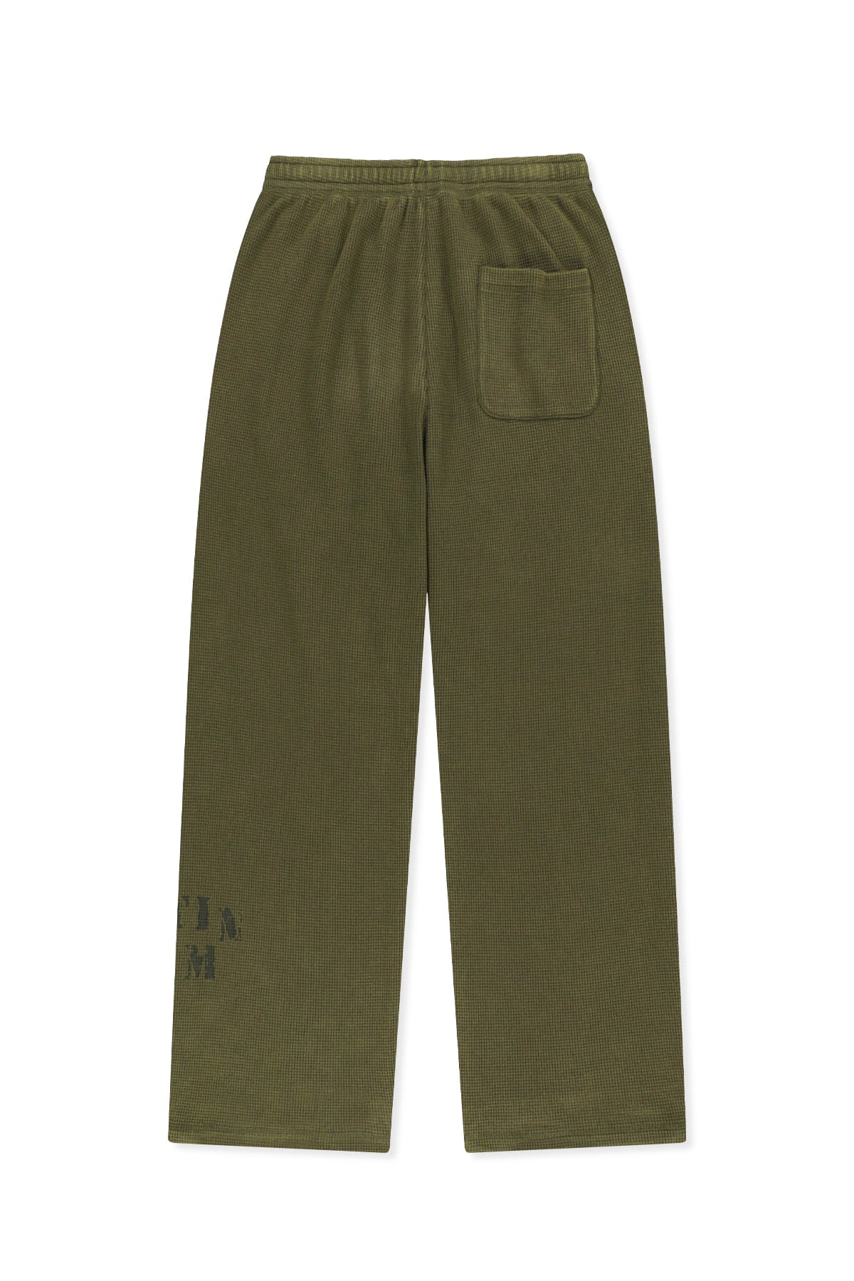 Matinkim Matin Washed Waffle Pants IN Khaki
