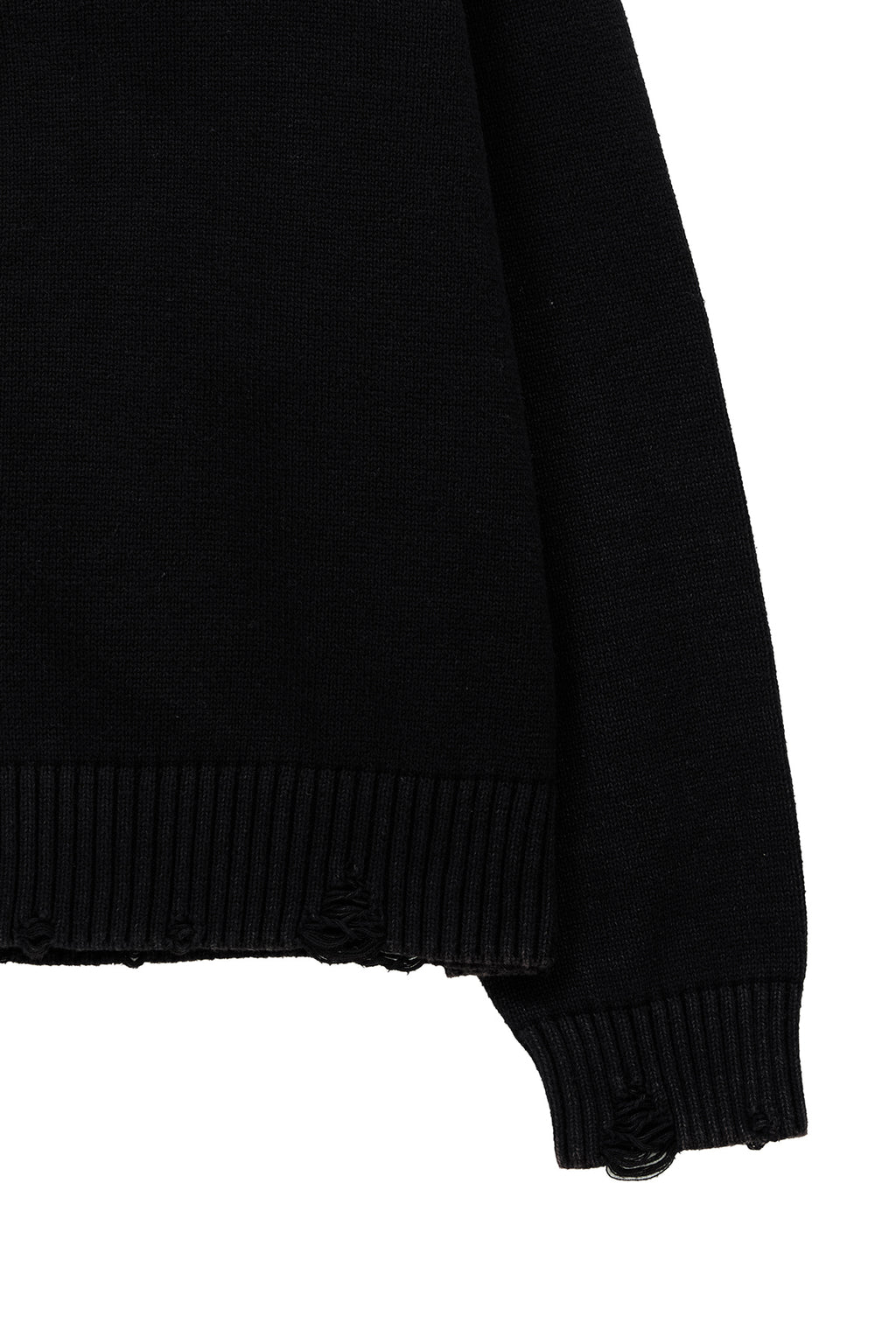 Matinkim Back Logo Line Point Knit Cardigan IN Black