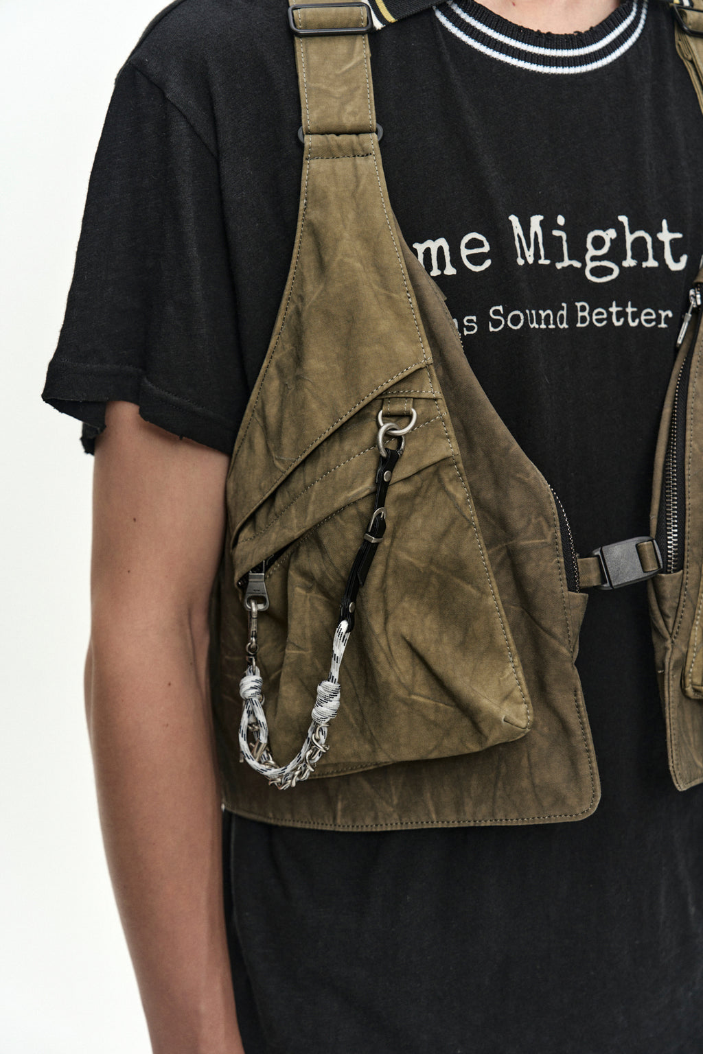 Andersson Bell Tie-Dyed Vest Backpack Khaki)