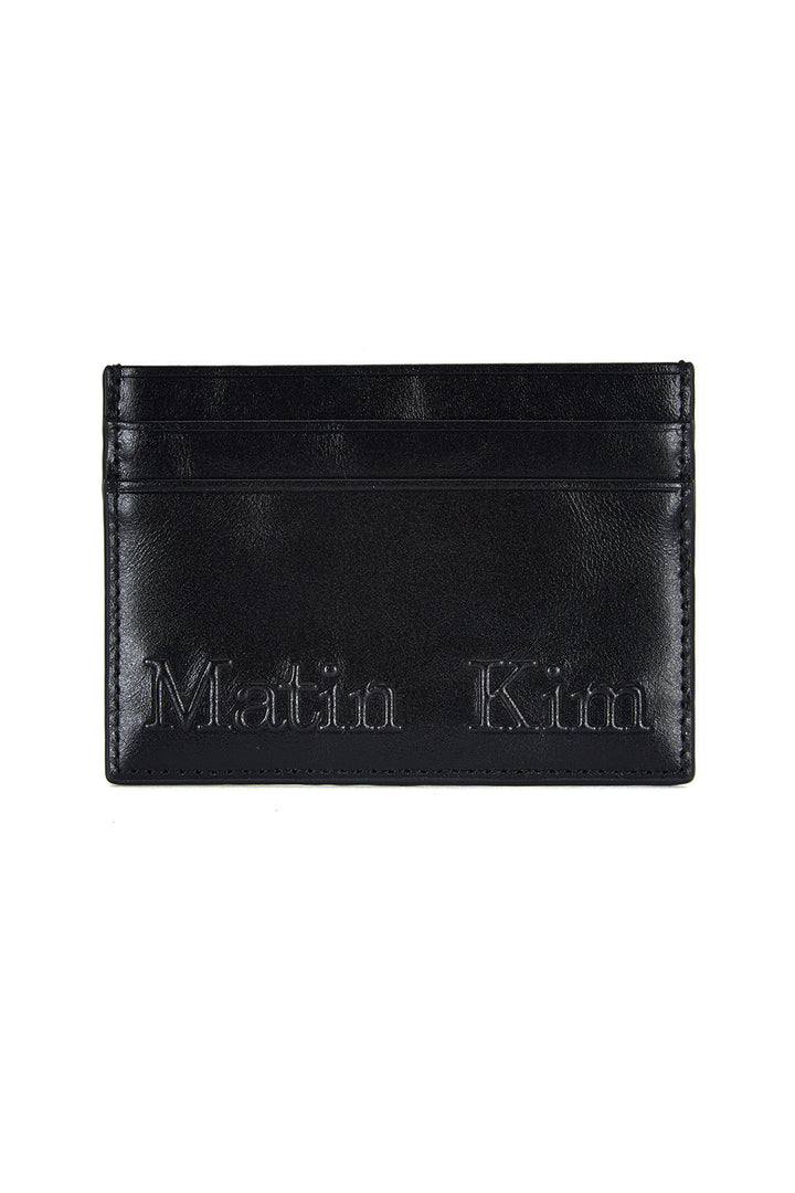 Matinkim Embossed Logo Card Wallet IN Black
