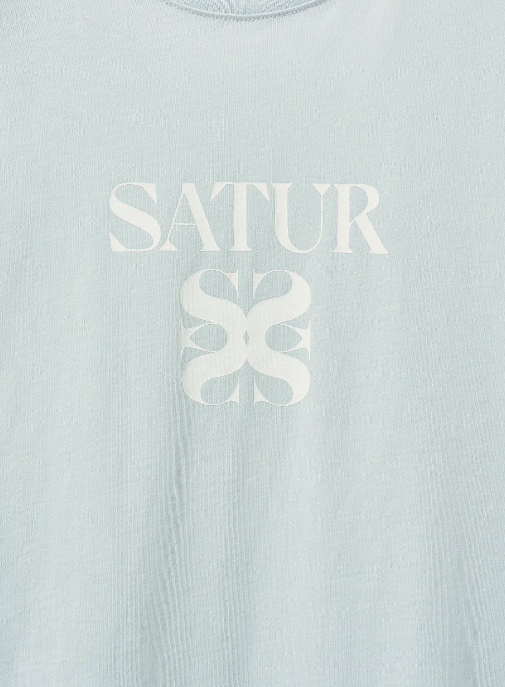 [satur] Classic Logo T-Shirt - Ice Blue