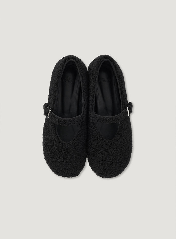 Mango Maniplease Yonni Mary Jane Black Boucle