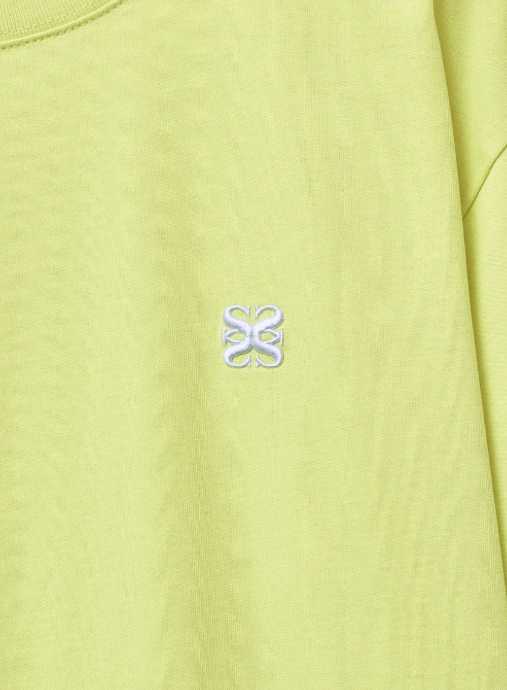 [satur] (W) Classic Small Logo T-Shirt - Neon Yellow