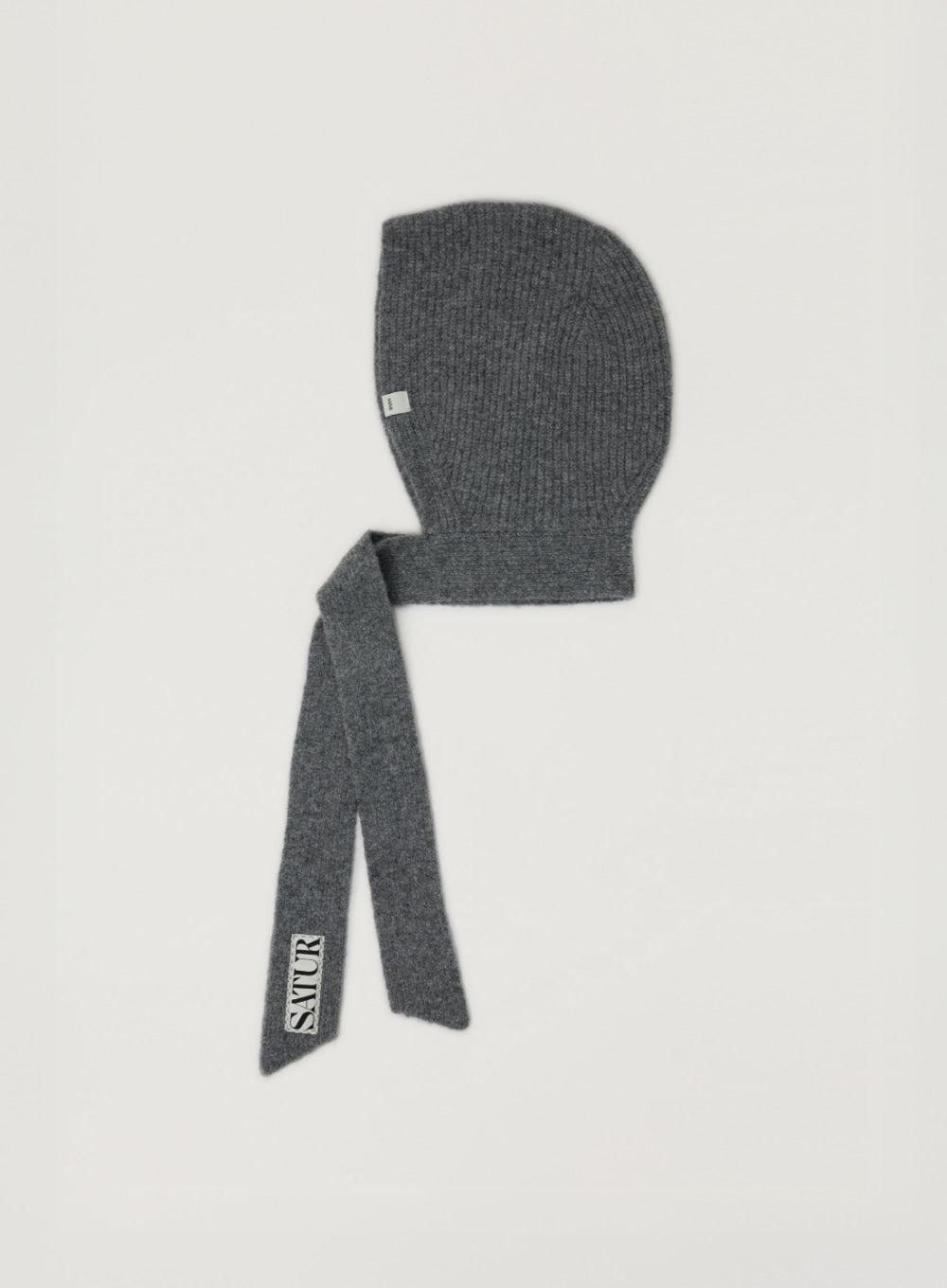 [satur] (W) Knit Balaclava - Melange Gray