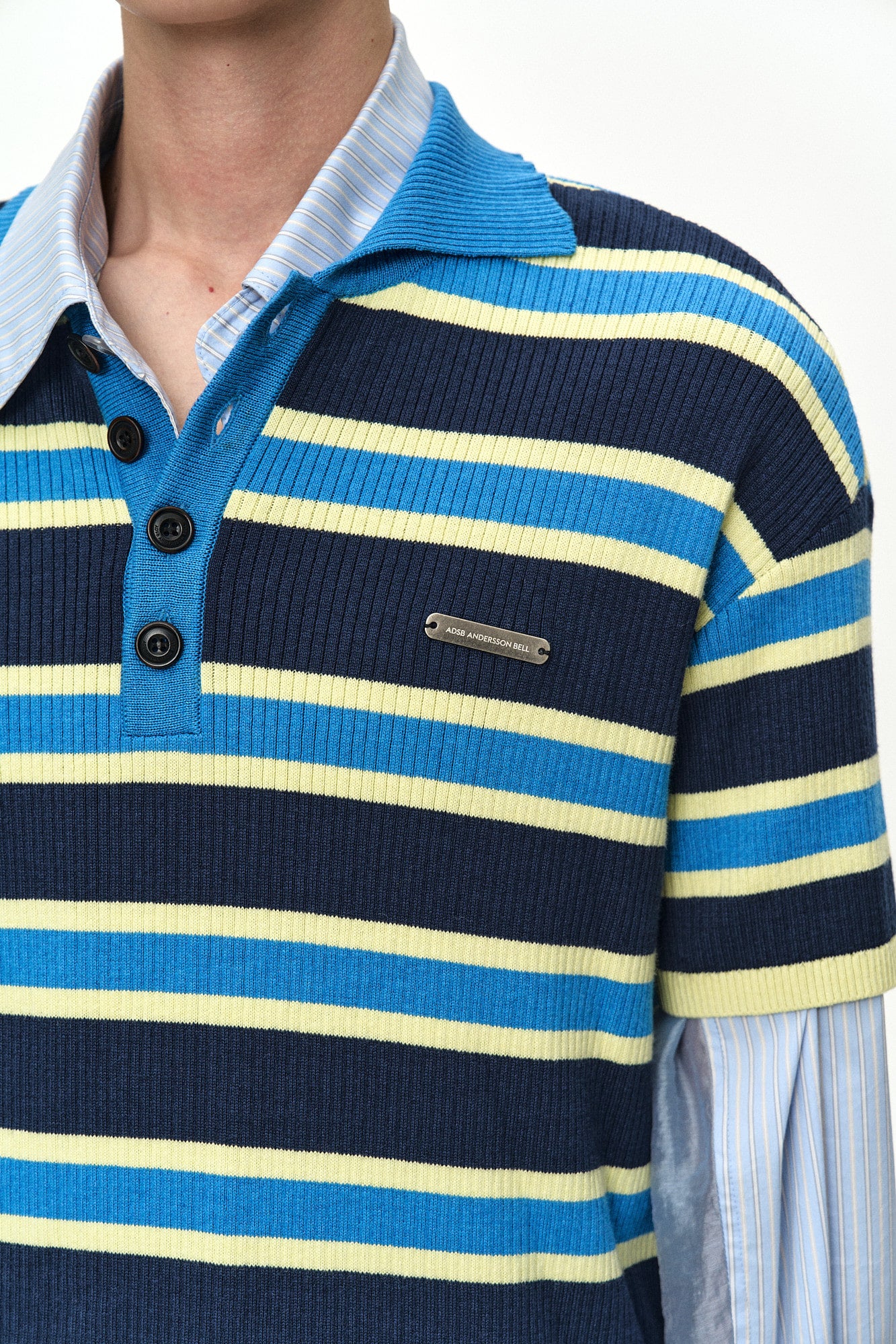 Andersson Bell Brad Stripe Polo Sweater