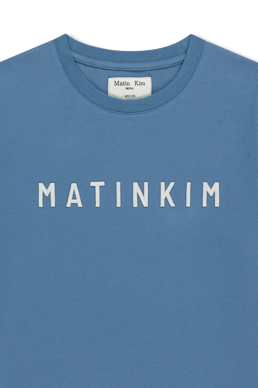 Matinkim Applique Felt Logo Top IN Blue