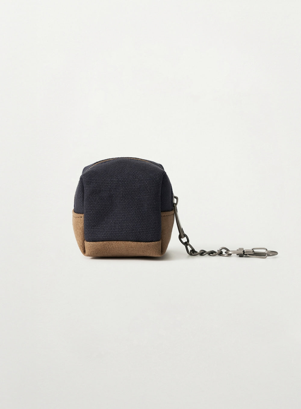 [SATUR] Canvas Mini Pouch Keyring - Navy