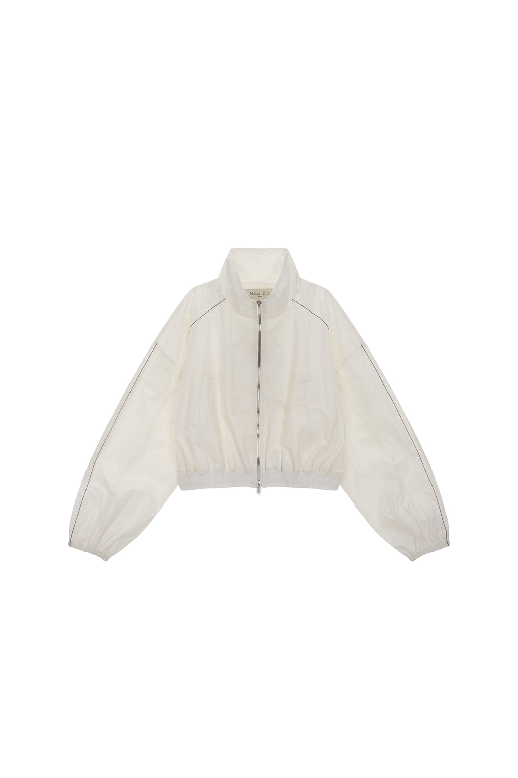 [matinkim] MATIN COATING CROP BLOUSON IN IVORY