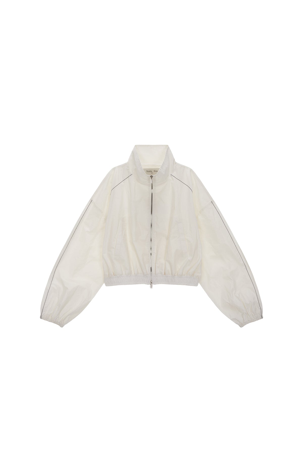 Matinkim Matin Coating Crop Blouson IN Ivory