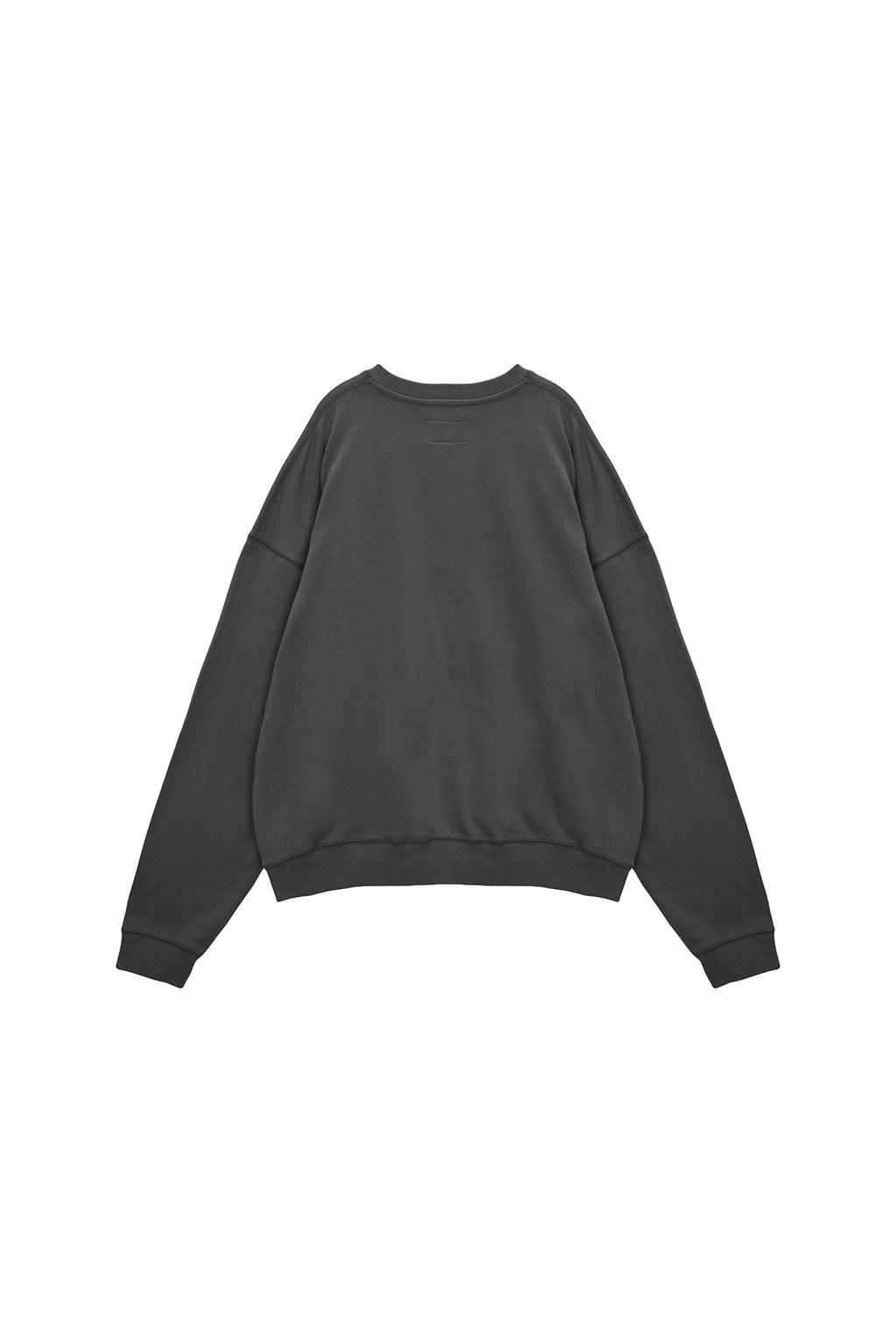 [matinkim] STITCH LABEL SWEATSHIRT IN CHARCOAL